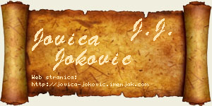 Jovica Joković vizit kartica
